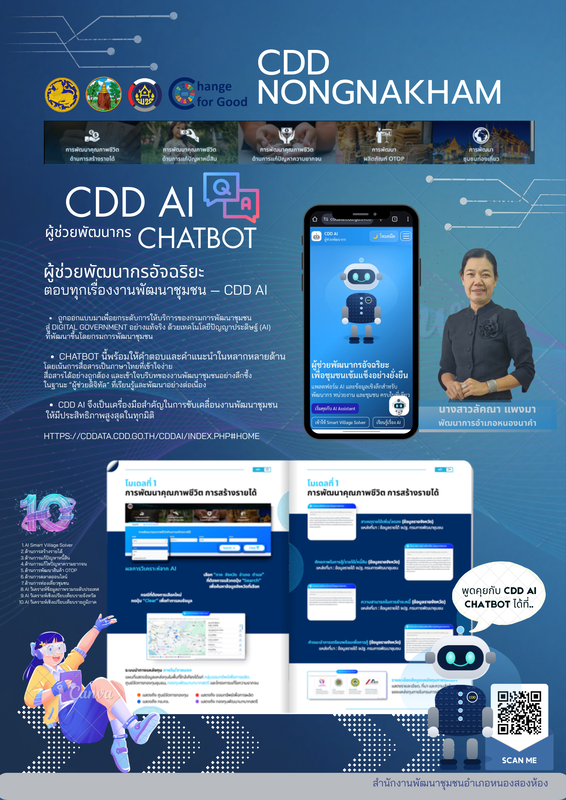 พช.หนองนาคำ : ประชาสัมพันธ์ CDD Ai.