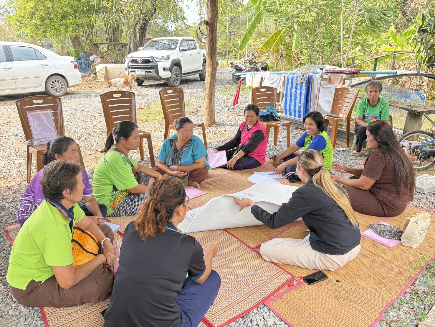 พช.หนองนาคำ : ดำเนินกิจกรรมส่งเสริมการจัดตั้งและพัฒนากลุ่มอาชีพ